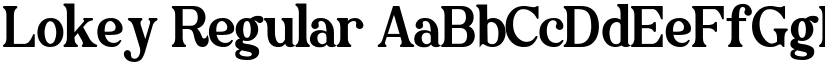 Lokey Regular font