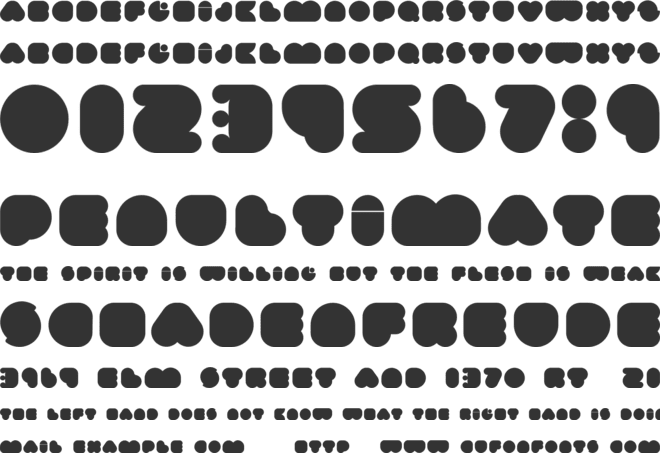 Happyloverstown.eu - Umma Gomma font preview