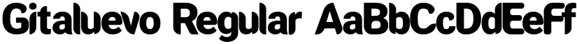 Gitaluevo Regular font
