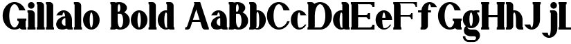 Gillalo Bold font