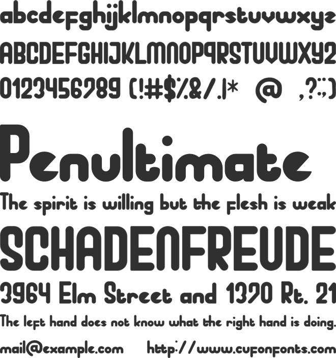 Perky Dream font preview