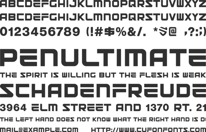 Shadow Aspect Serif font preview