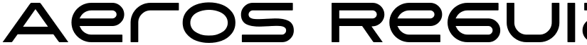 Aeros Regular font