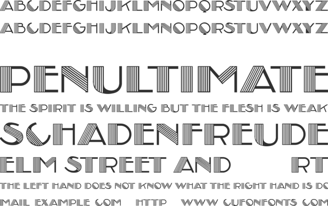 Performer font preview