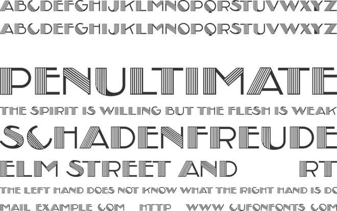 Performer font preview