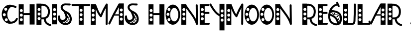 Christmas Honeymoon Regular font
