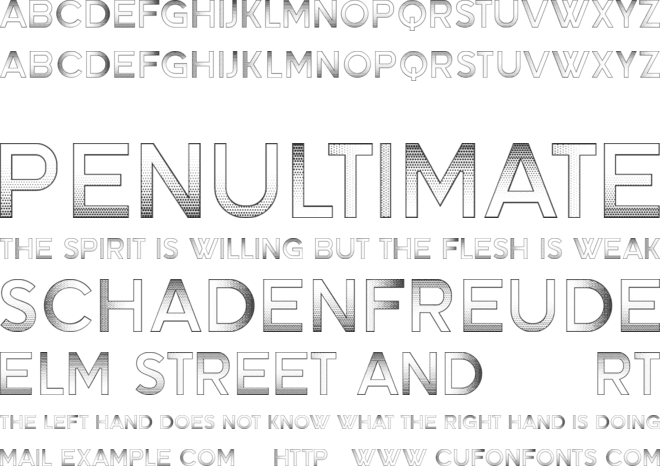 Sangria font preview