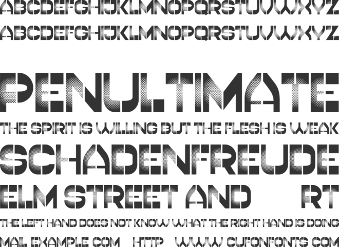Studio font preview