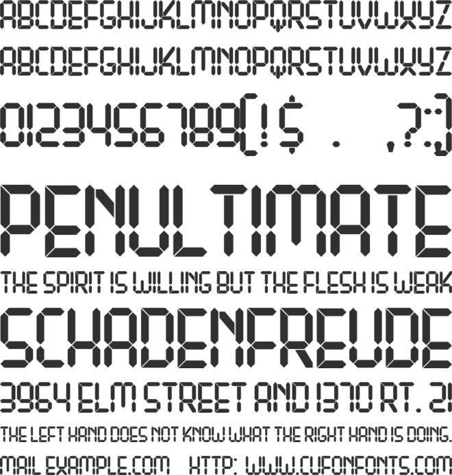 Remaster font preview
