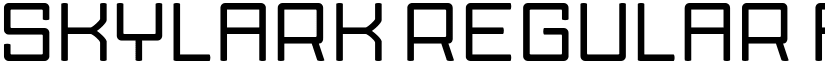 Skylark Regular font