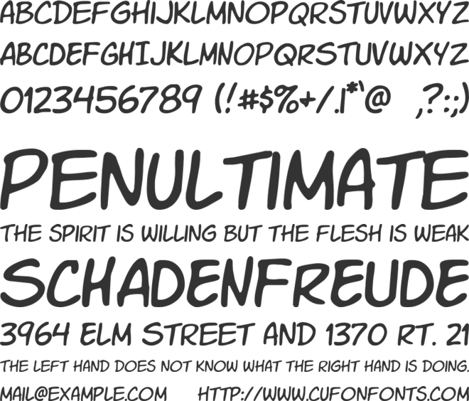 VTC Letterer Pro font preview