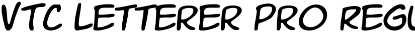 VTC Letterer Pro Regular font
