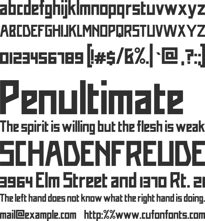 Addiction font preview