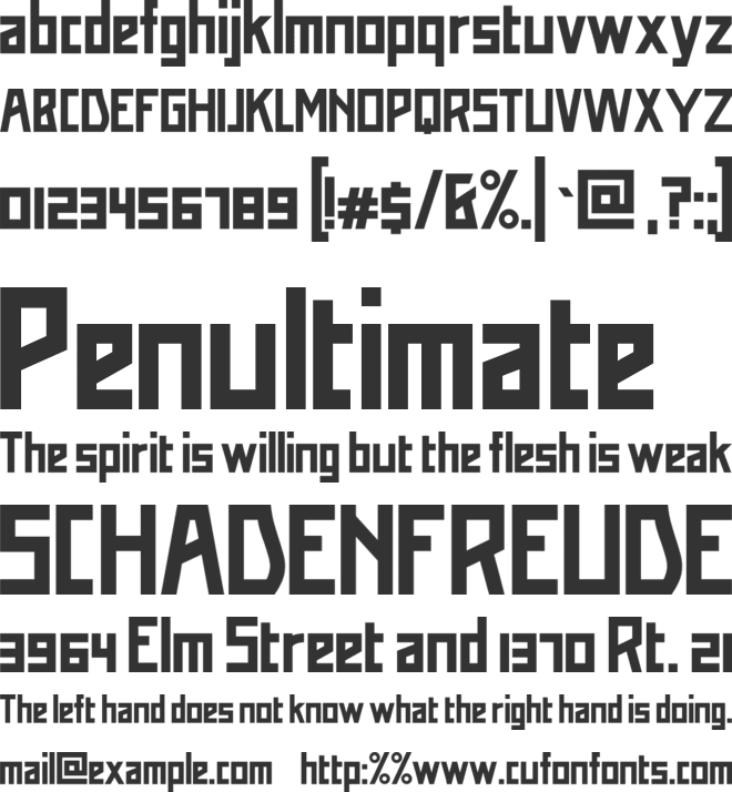 Addiction font preview