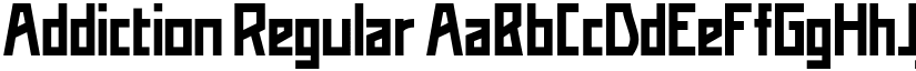 Addiction Regular font