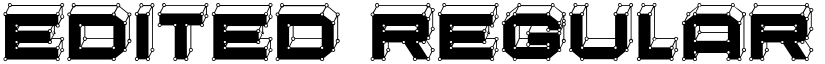 Edited Regular font