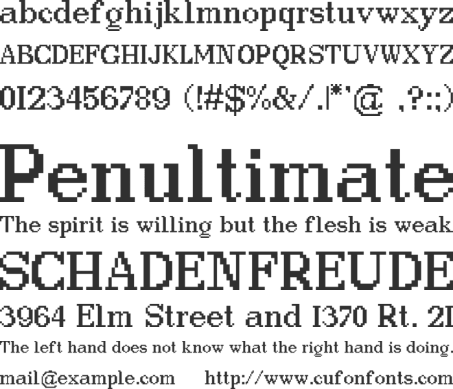 Dico font preview