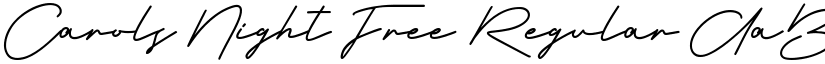 Carols Night Free Regular font