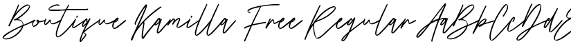 Boutique Kamilla Free Regular font