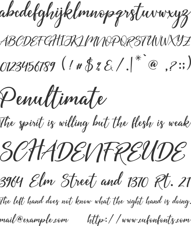 Sweet Moment font preview