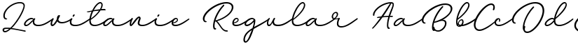 Lavitanie Regular font