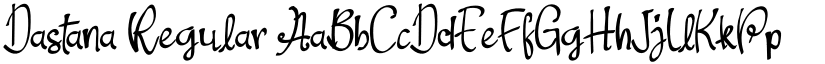 Dastana Regular font