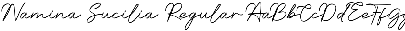 Namina Sucilia Regular font
