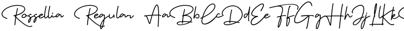 Rossellia Regular font