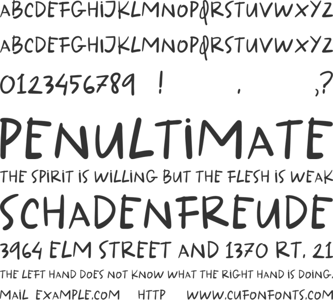 New Kids In The Hood font preview