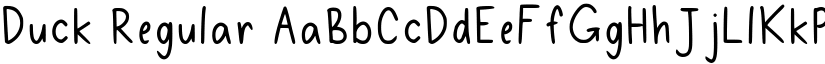 Duck Regular font