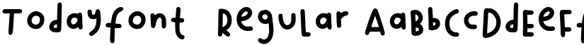 Todayfont1 Regular font