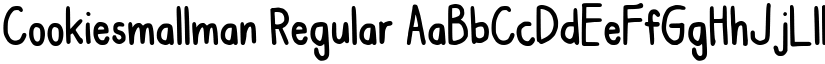 Cookiesmallman Regular font