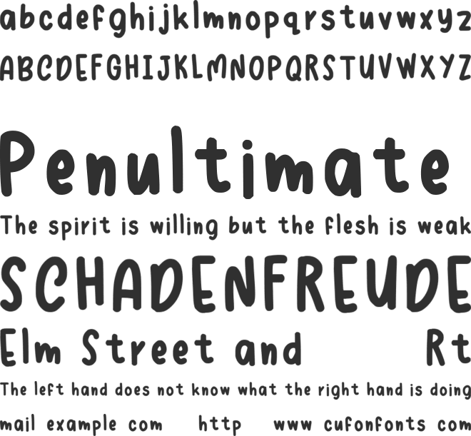 Crysell font preview