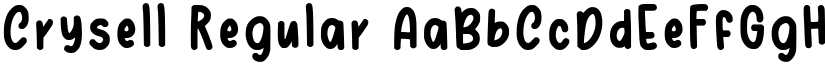 Crysell Regular font