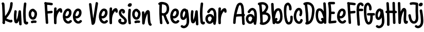 Kulo Free Version font download