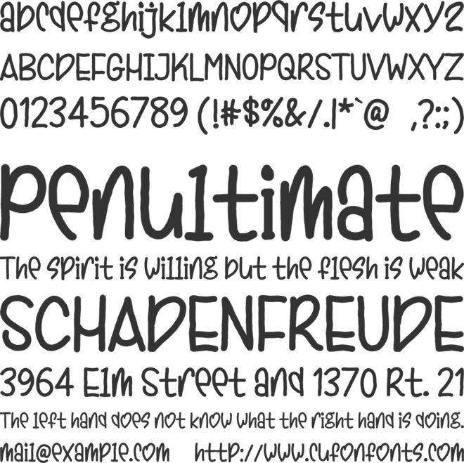 PaPaya Pakpaw font preview