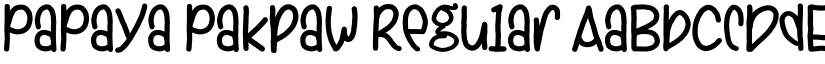 PaPaya Pakpaw Regular font