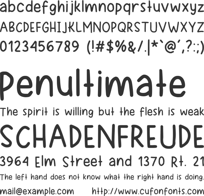 Elliane font preview