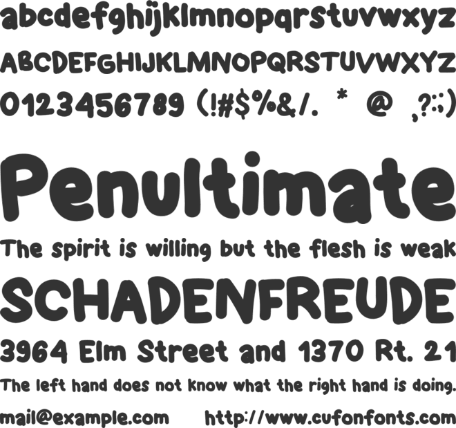 Hello Holiday font preview