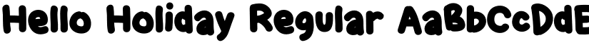 Hello Holiday Regular font