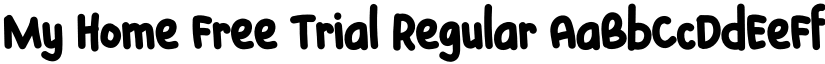 My Home Free Trial Regular font
