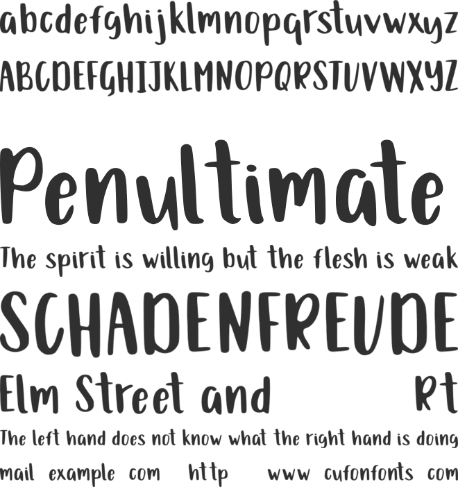 Blackmoon font preview