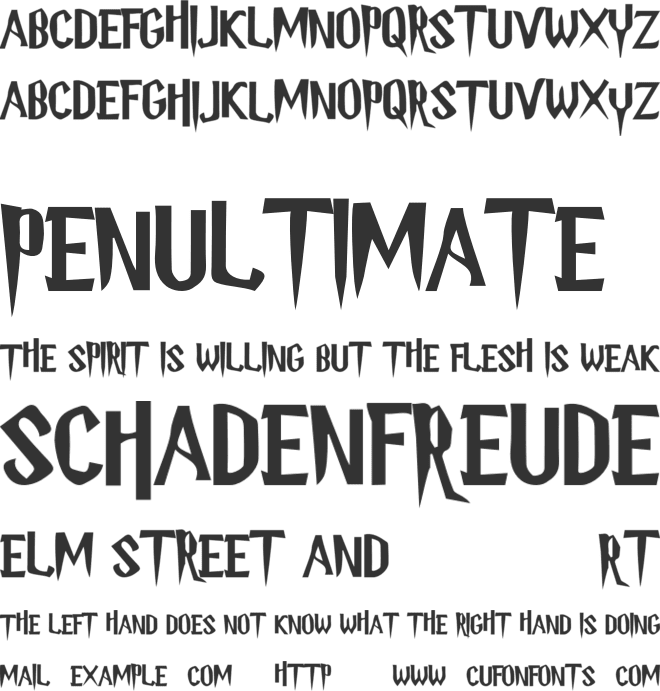 Hellowan font preview