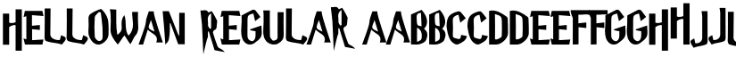 Hellowan Regular font