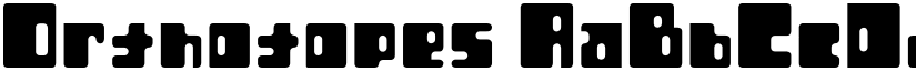 Orthotopes font
