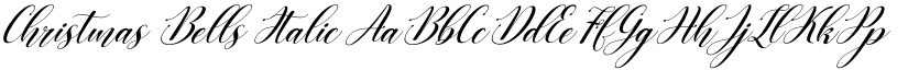 Christmas Bells Italic font