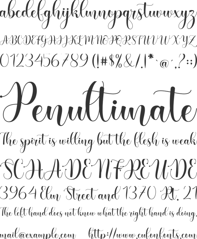 Christmas Bells font preview