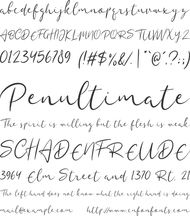 Divalia font preview