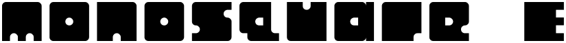 Monosquare Extended Regular font