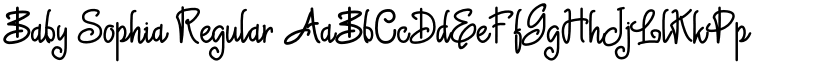 Baby Sophia Regular font